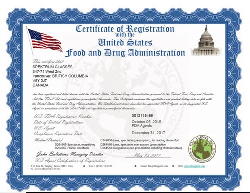 نظارة لحماية العين من سبيكتروم