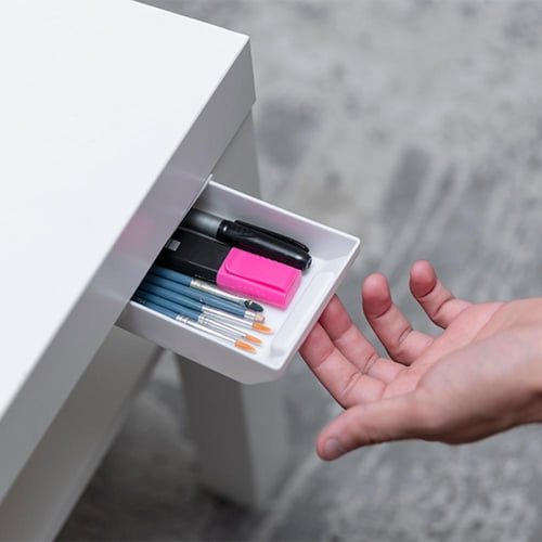 درج مكتبي صغير بلون أبيض من نيتزي