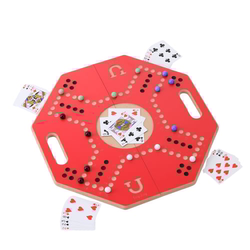 لعبة جاكارو فاخرة ملونة لأربع أشخاص بكامل ملحقاتها...