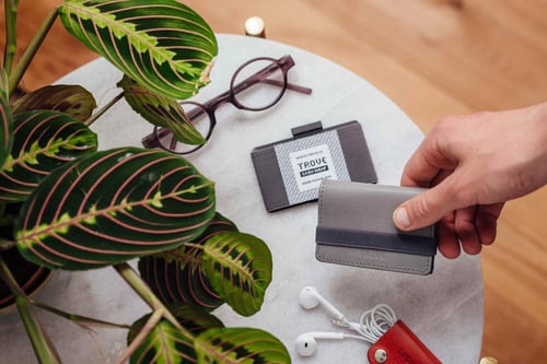 محفظة كاش راب بطاقات باللون البنفسجي من تروف