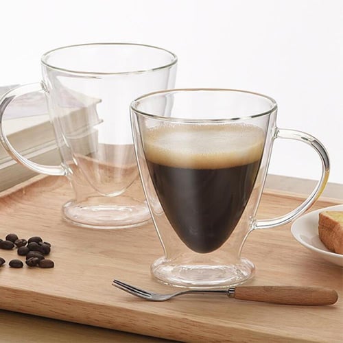 كوب زجاج دبل بسعة 330 مل من باريستار