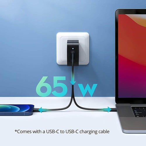 فيش جداري بقوة 65 واط ومنفذين PD من راف بور