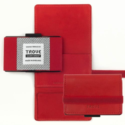 محفظة كاش راب بطاقات باللون الأحمر من تروف