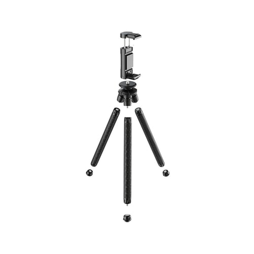 ستاند ثلاثي للجوال والكاميرا باللون الأسود من نيتز...