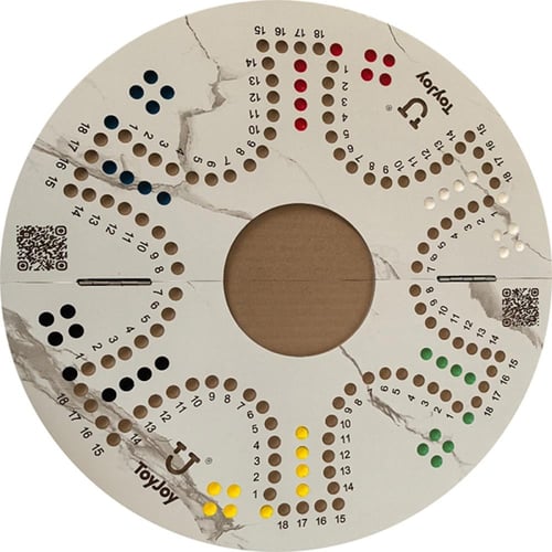 لعبة جاكارو وجهين 6 و 4 لاعبين لون رخامي
