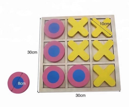 لعبة اكس او الخشبية