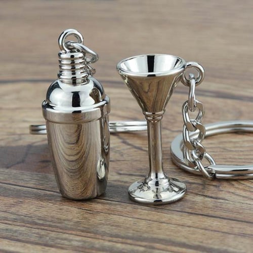 ميدالية مفاتيح شيكر باللون الفضي من باريستار