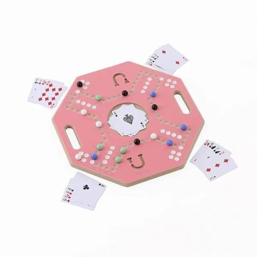 لعبة جاكارو فاخرة ملونة لأربع أشخاص بكامل ملحقاتها...