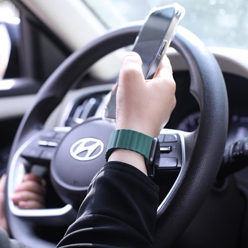 سوار ساعة ابل مغناطيس أخضر مقاس 42/44 من نيتزي