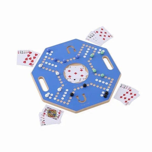 لعبة جاكارو فاخرة ملونة لأربع أشخاص بكامل ملحقاتها...