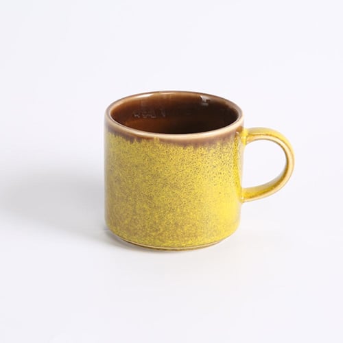 كوب قهوة سيراميك (صلصال أصفر )بسعة 140 مل من باريس...