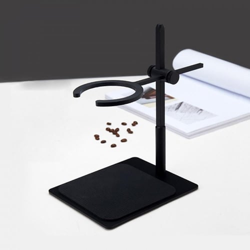 حامل قمع ترشيح القهوة معدني أسود من باريستار