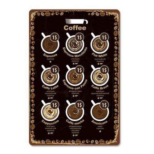 لوحة جدارية لركن القهوة بحجم 15*25 سم من باريستار