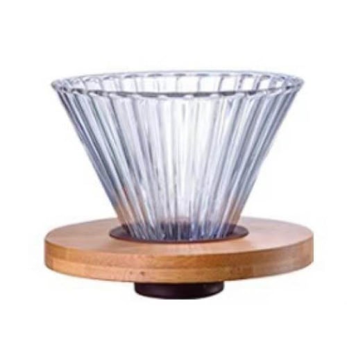 قمع ترشيح زجاجي شفاف من باريستار