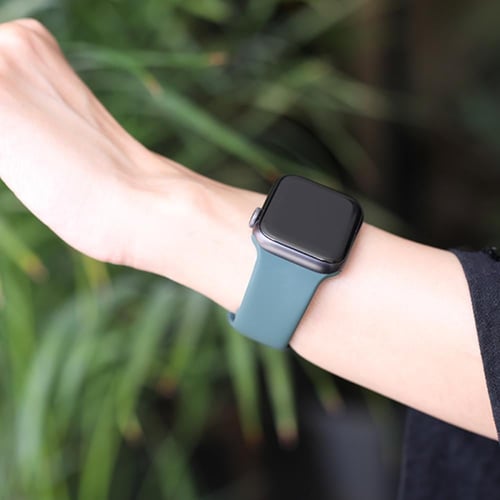 سوار ساعة ابل سيلكون زيتي مقاس 38/40 من نيتزي