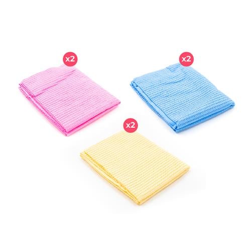 بكج المناشف الباردة (6 حبات ، حبتين من كل لون)