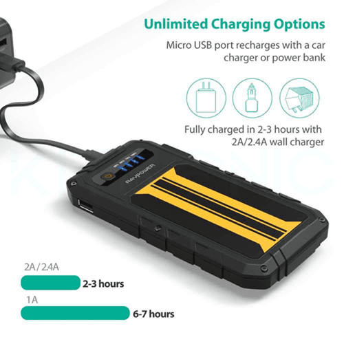 جهاز تشغيل السيارة بقوة 8000 ملي أمبير من راف باور