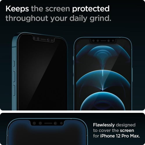 واقي شاشة ايفون زجاج من سبيجن SPIGEN 12 PRO MAX
