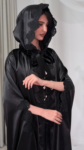 عباية العروس الكلفة - أسود