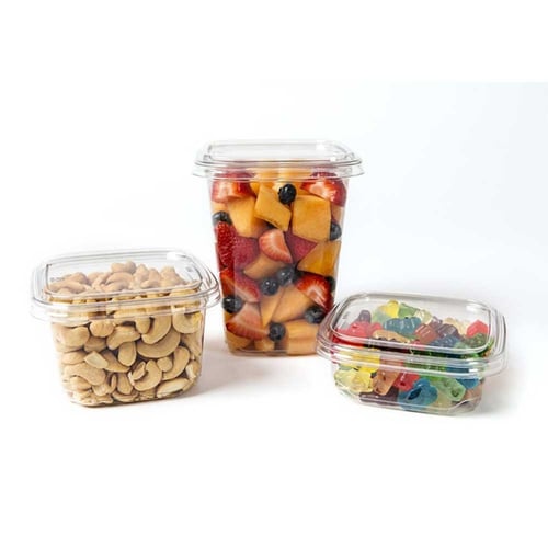 علب بلاستيك شفاف بغطاء بالجمله 250 مل