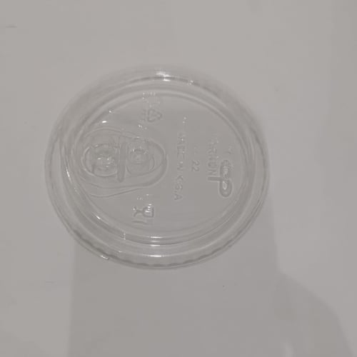 اكواب بلاستيك شفاف بغطاء ارنون