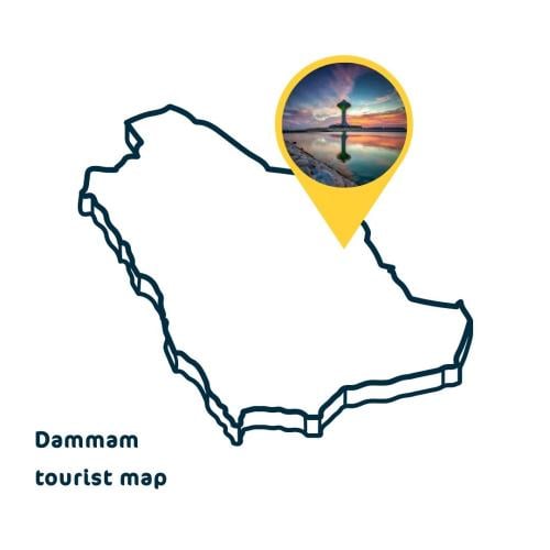 خريطة الدمام السياحية