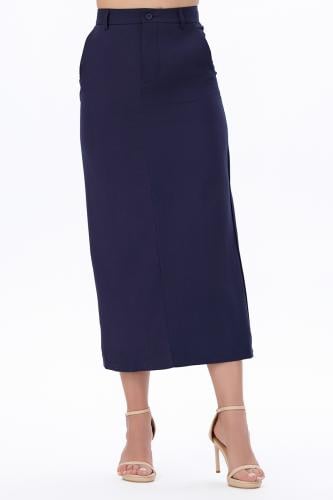 تنورة كريب كحلي