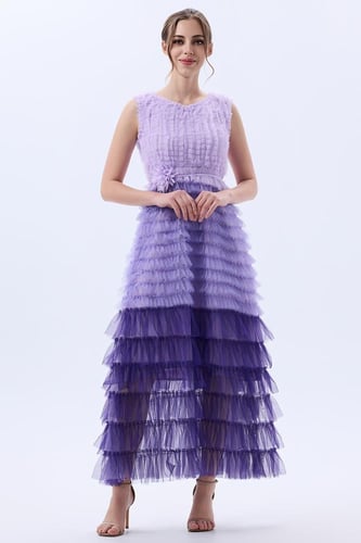 فستان تول كشكش