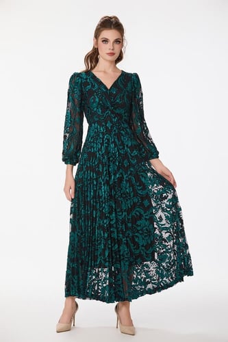 فستان طبع مخمل