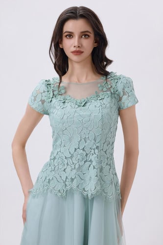 فستان أخر فستقي ميدي