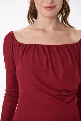 فستان استريتش احمر