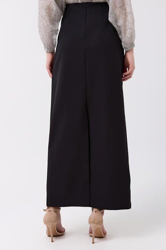 تنورة كريب خصر مرتفع