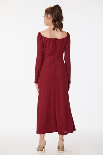 فستان استريتش احمر