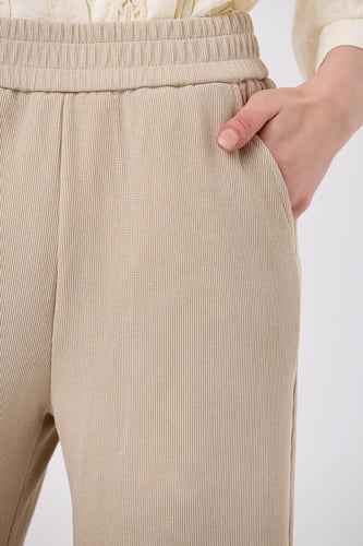 بنطال كريب استرتش بيج