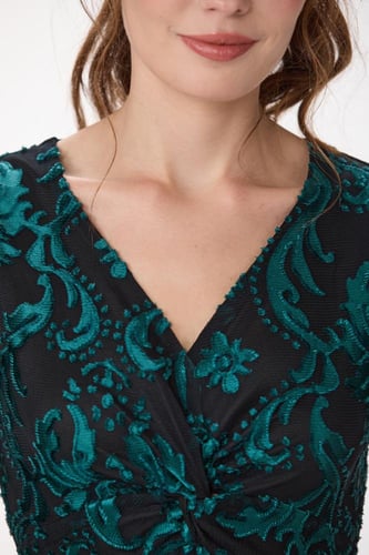 فستان طبع مخمل