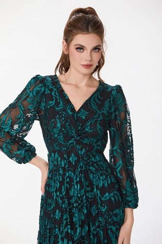 فستان طبع مخمل