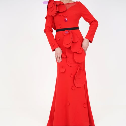 فستان سهره احمر