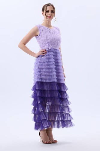 فستان تول كشكش