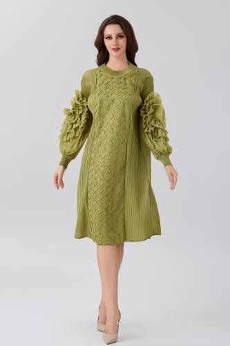 فستان ساتان بليسيه فري سايز