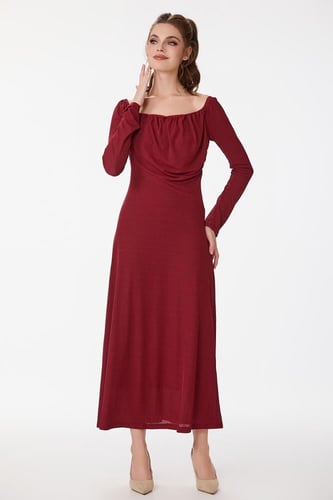 فستان استريتش احمر