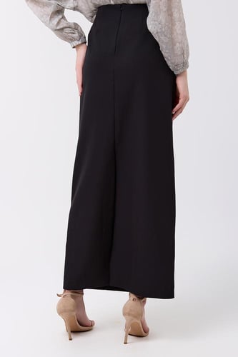 تنورة كريب خصر مرتفع