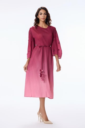 فستان بليسيه متدرج الالوان