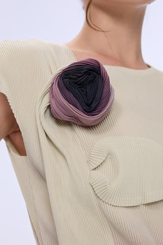 فستان بليسيه متدرج الالوان