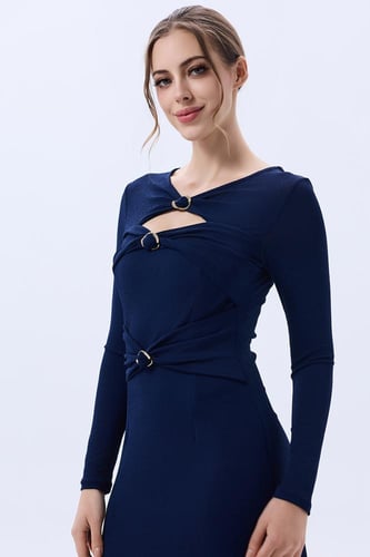 فستان كريب استرتش