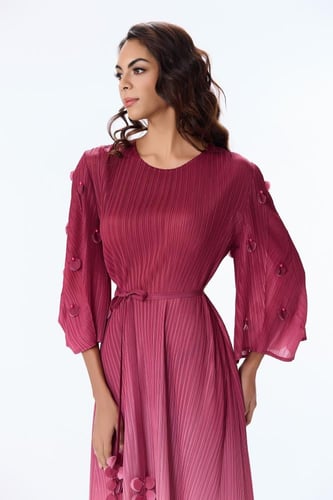 فستان بليسيه متدرج الالوان