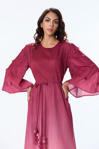 فستان بليسيه متدرج الالوان