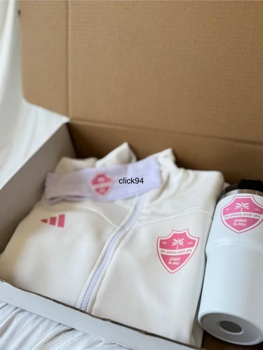 بكج جاكيت الاهلي نسائي بنك + ربطة + مق