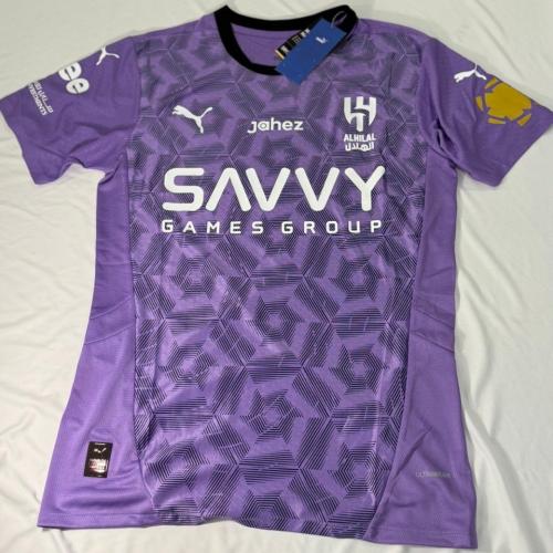 تيشيرت الهلال فئة اللاعبين بنفسجي 2025
