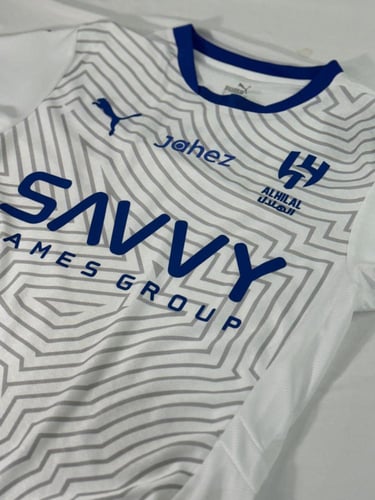 تيشيرت الهلال فئة اللاعبين ابيض 2025