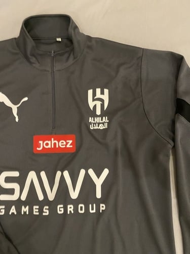 طقم الهلال تدريب رمادي